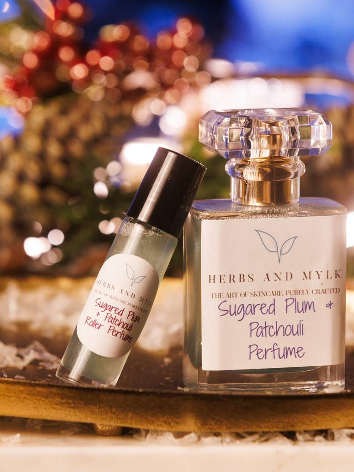 Sukret Blomme & Patchouli Parfume for engroshandel hos Herbs and Mylk