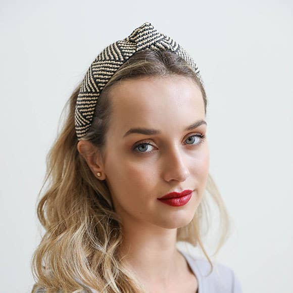 Leto Accessories - Wholesale Fashion Headband - Women's - Bohemian Straw Rattan Knotted Headband11