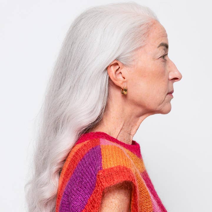 Coco Clem - Wholesale Hoop Earrings - Mini Claw Clip Hoops in 18K Gold Plated Stainless Steel4