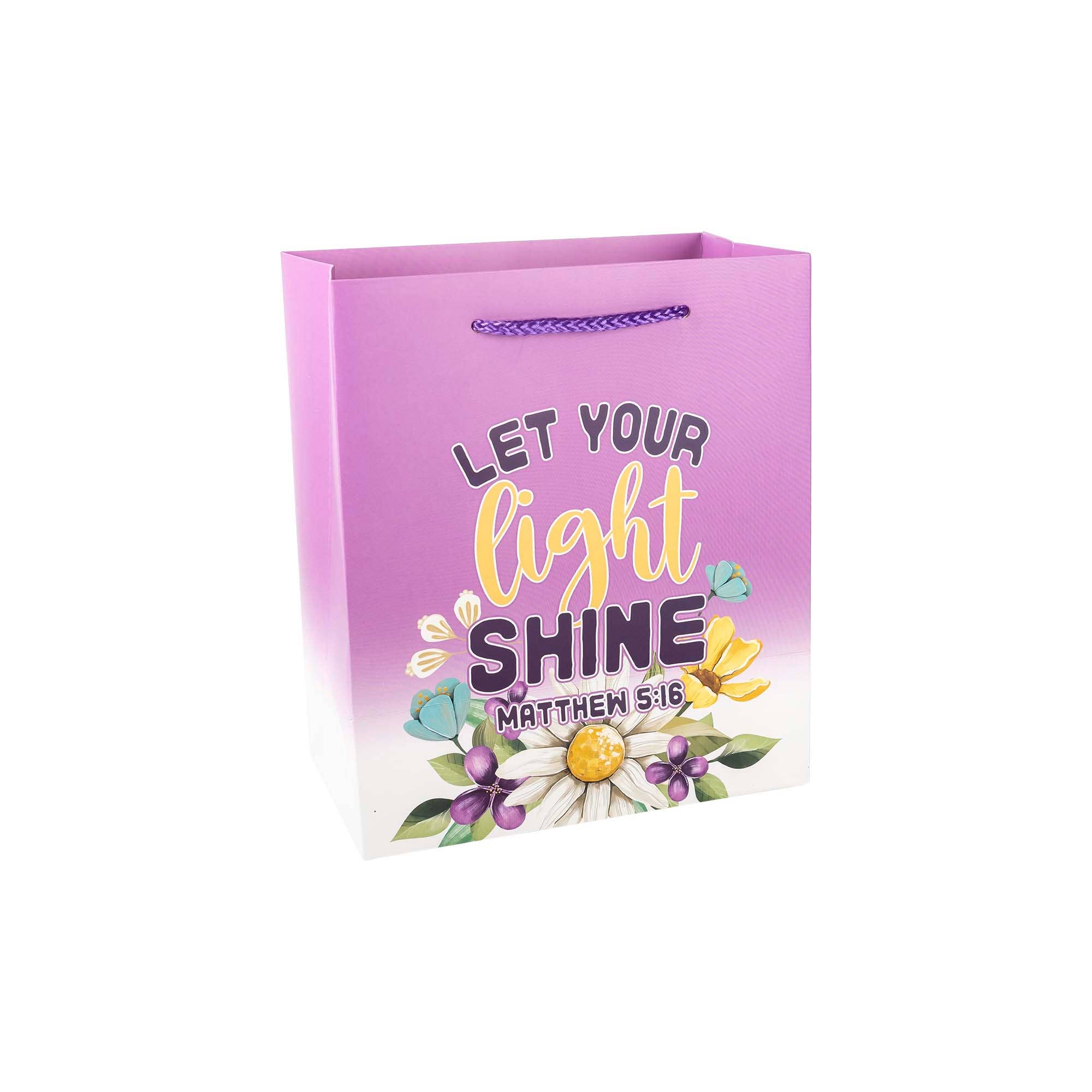 Divinity Boutique - Wholesale Gift Bag - Gift Bag: Let Your Light Shine(Matthew 5:16)7