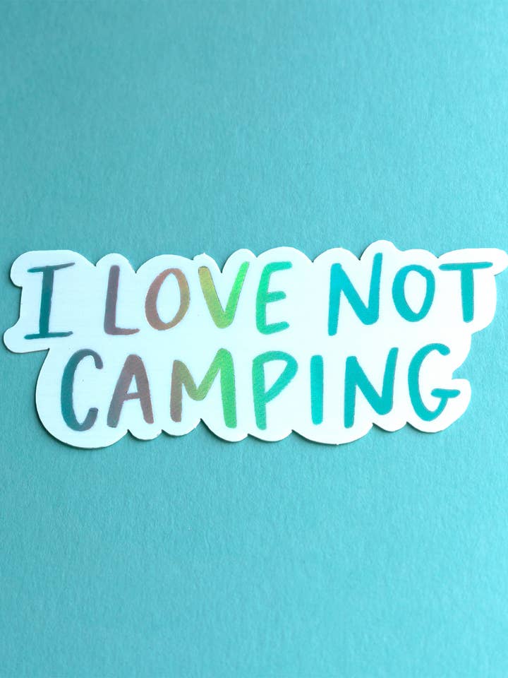 Jeg elsker ikke Camping Sticker for engroshandel hos Smitches