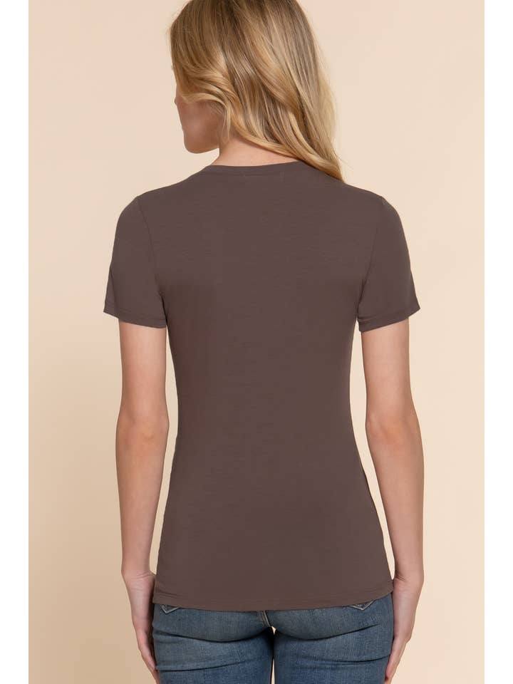 Active Basic | Active USA - Wholesale T-Shirt - Women's - Short Sleeve Cotton Jersey V-neck Top 19