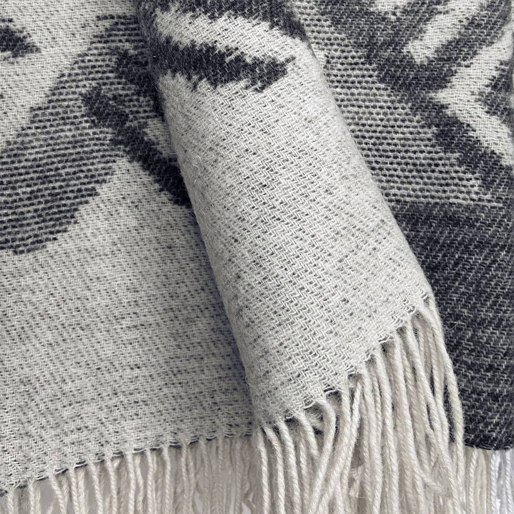 Malagoon - Wholesale Throw Blanket - Mochica wool throw black2