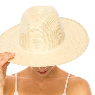 DNMC - Wholesale Straw Hat - Women's - Handmade Palm Leaf Straw Panama Hat