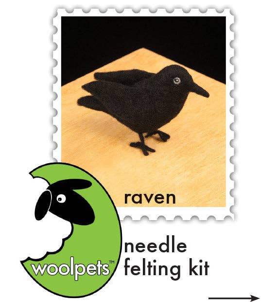 Woolpets - Venta al por mayor Kit de manualidades - Kit de fieltro Raven2