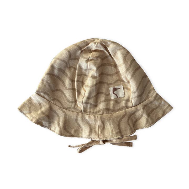 Double Sided Marzipan ‘Waves’ Sun Hat for wholesale by AUNTIE ME
