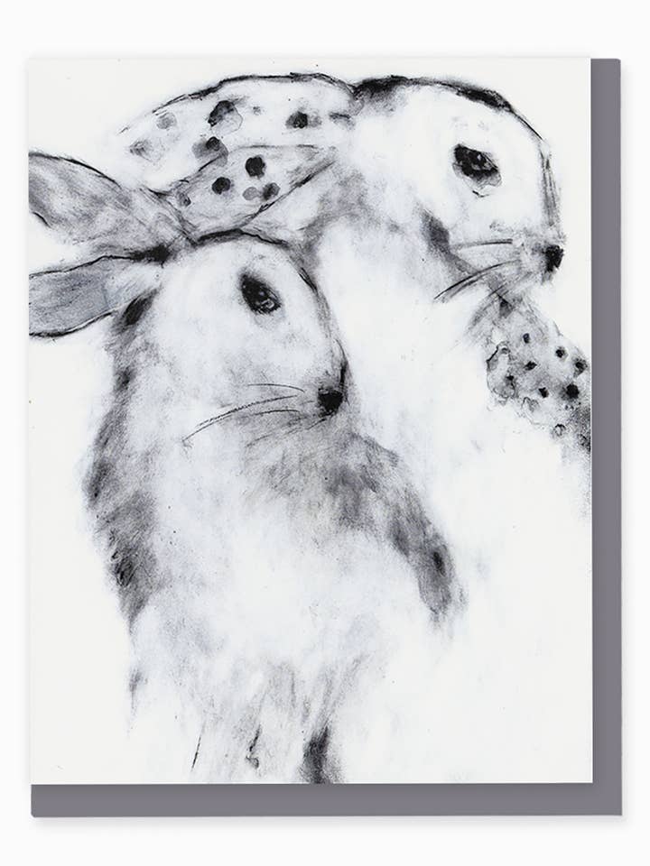 Wild Hares Card for wholesale by Leigh Cypres