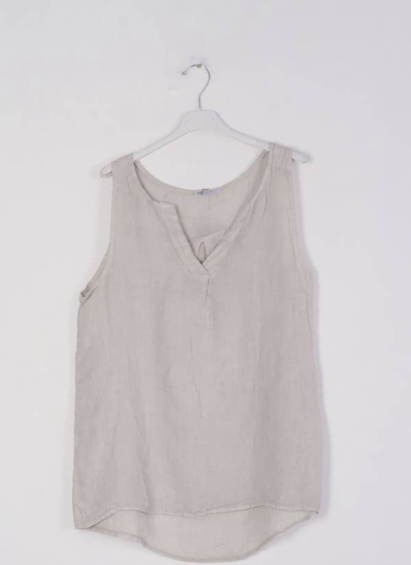 LÉA & LUC - Wholesale Tunic - Women's - 100% Linen Tank Top REF. 3800910