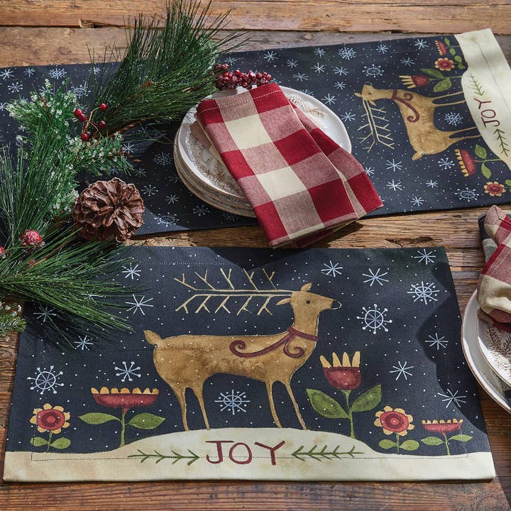 Park Designs - Wholesale Table Runner - Joyful Deer Table Runner 36" L1