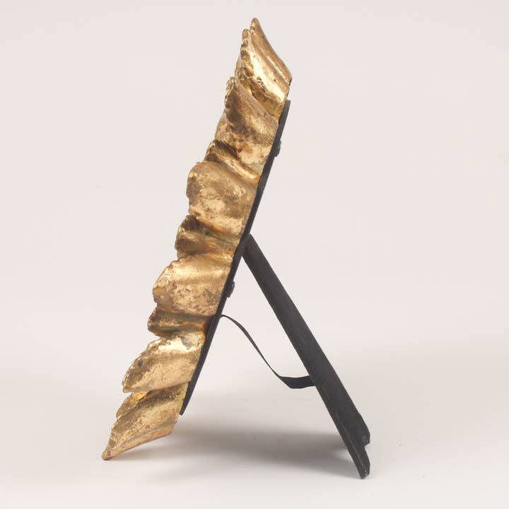 Originals International Ltd – Moldura por atacado – Porta-retrato Girassol Dourado Envelhecido - 10 × 10 cm com Pétalas Ornamentadas1