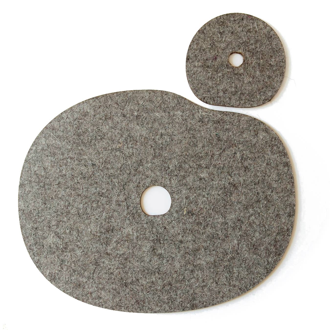 NAMUOS - Vente Sets de table - Set de dessous de verre et napperon en feutre de laine 100 % gris MILLSTONES5