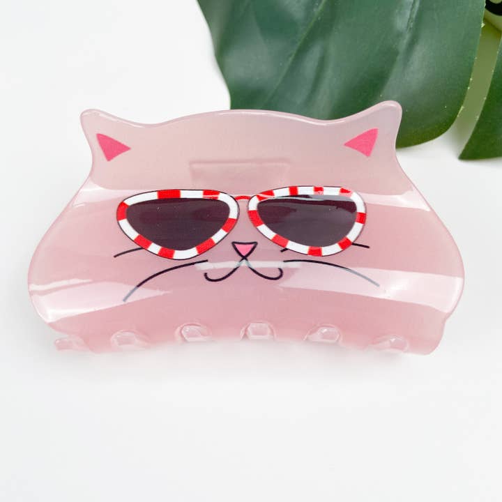 TheDivaSoap - Wholesale Hair Clip - Women's - Acrylic Cute Cartoon Cat Hair Claw Clip