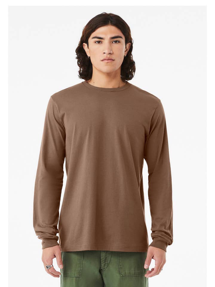 Bella + Canvas Unisex Jersey Long-Sleeve T-Shirt for wholesale by Boho Bloom Emporium