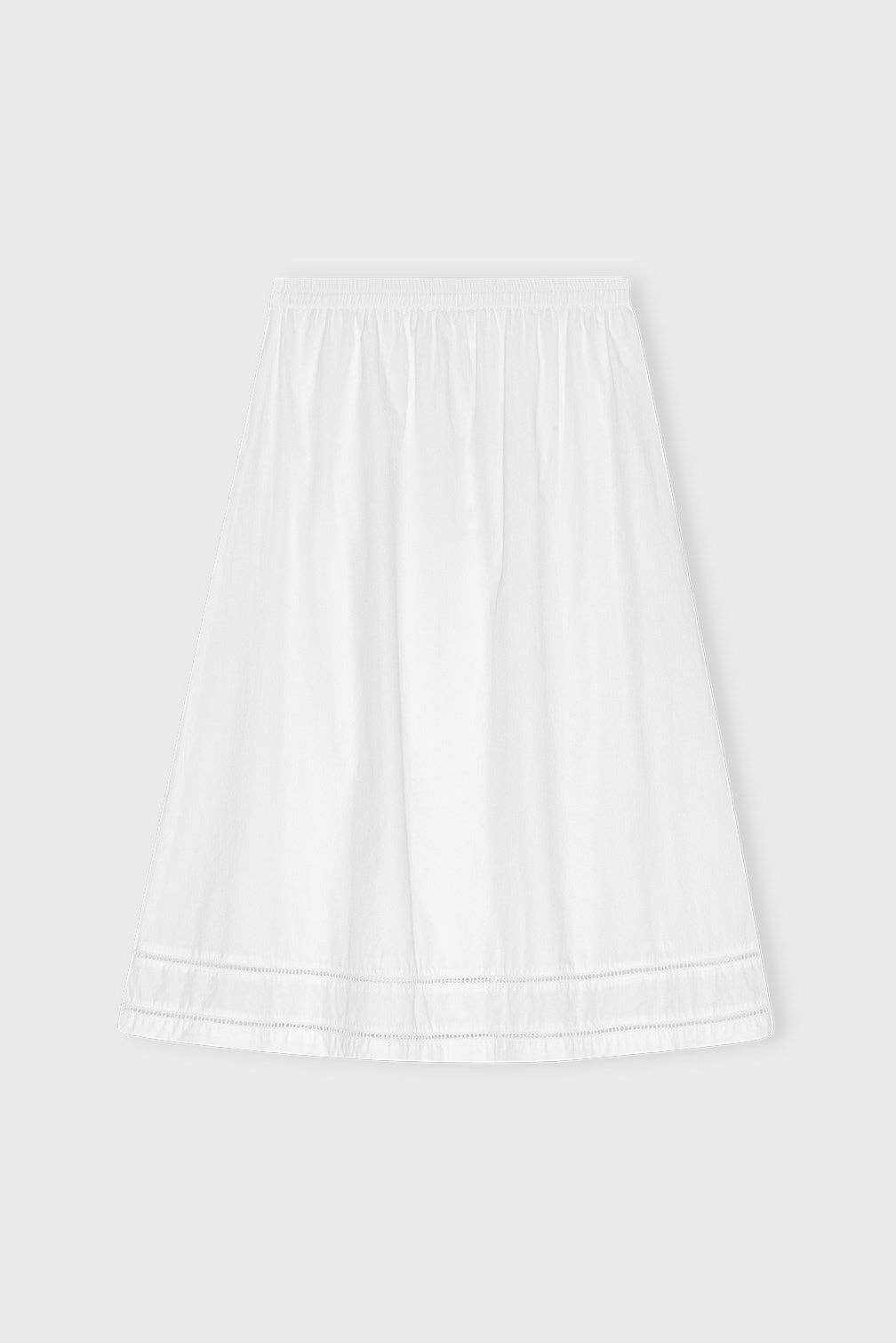 wit Brill rok van poplin - wit voor groothandel op Faire2