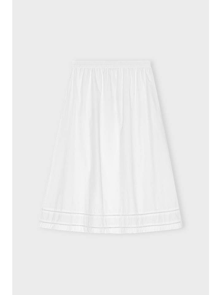 wit Brill rok van poplin - wit voor groothandel op Faire2