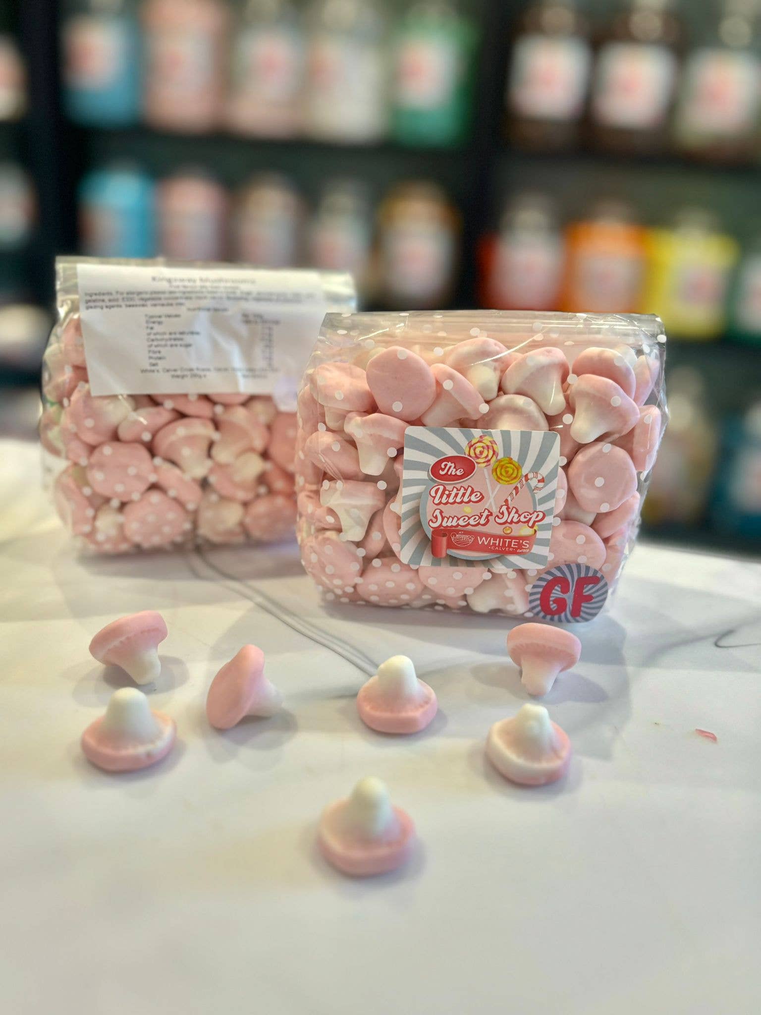 Flossy Teacake - Wholesale Hard Candy - Mushrooms Sweet Bag 250g1