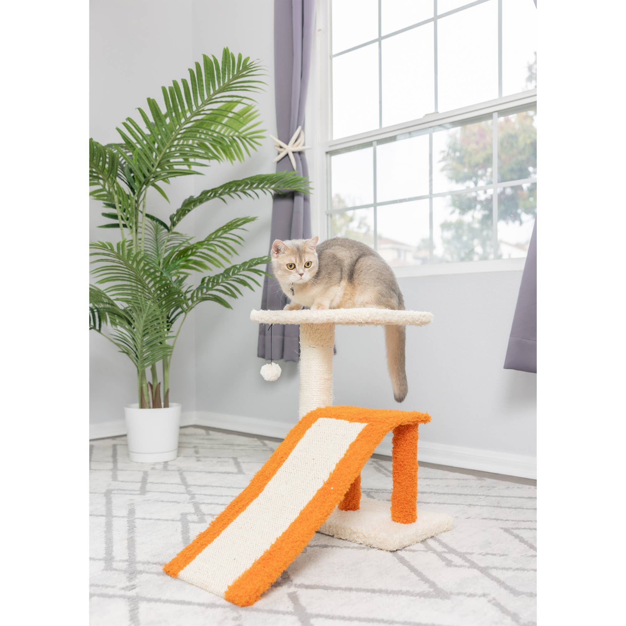 Armarkat - Wholesale Pet Scratcher - Cat - Armarkat Two Level Platform Scratcher W Sisal Carpet Ramp2