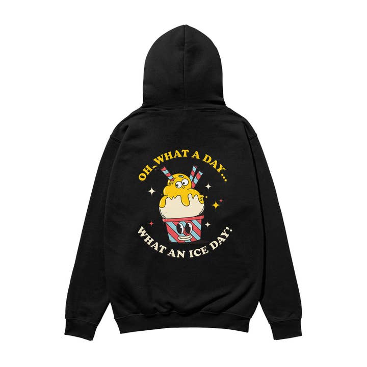 Wat een Ice Day Heavyweight Organische Hoodie Zwart voor wholesale door Weekend Concept