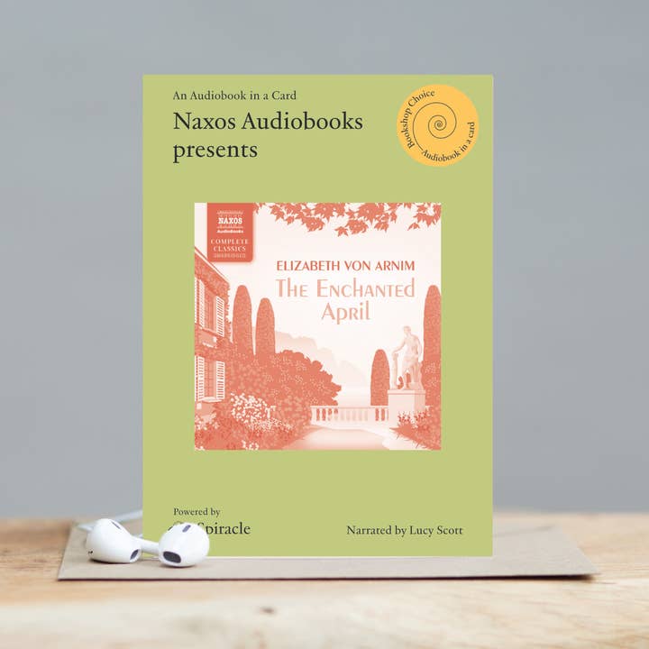 Audiobook In A Card: The Enchanted April for wholesale by Spiracle Audiobooks