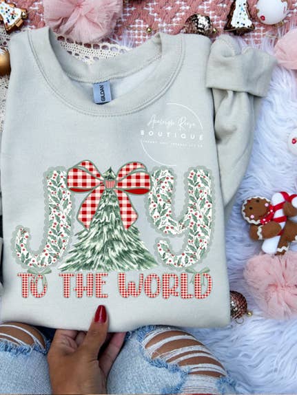Trendy Chic Apparel LLC - Wholesale Graphic Sweatshirt - Women's - Joy to the World Sweatshirts & T-Shirts  0