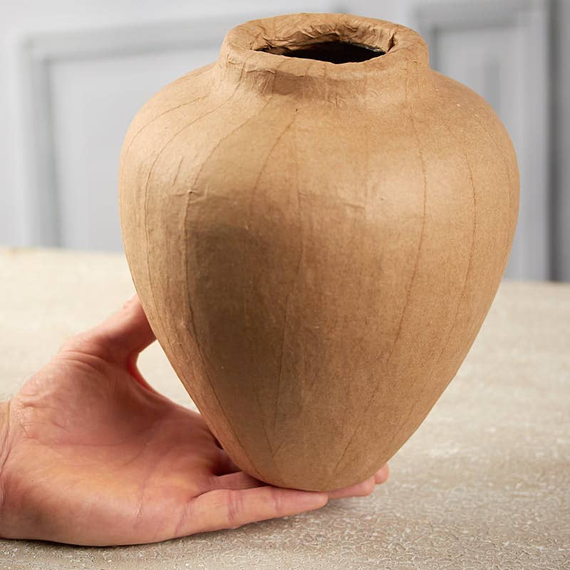 Factory Direct Craft - Wholesale Vase - 8" Paper Mache Urn Shaped Vase 2