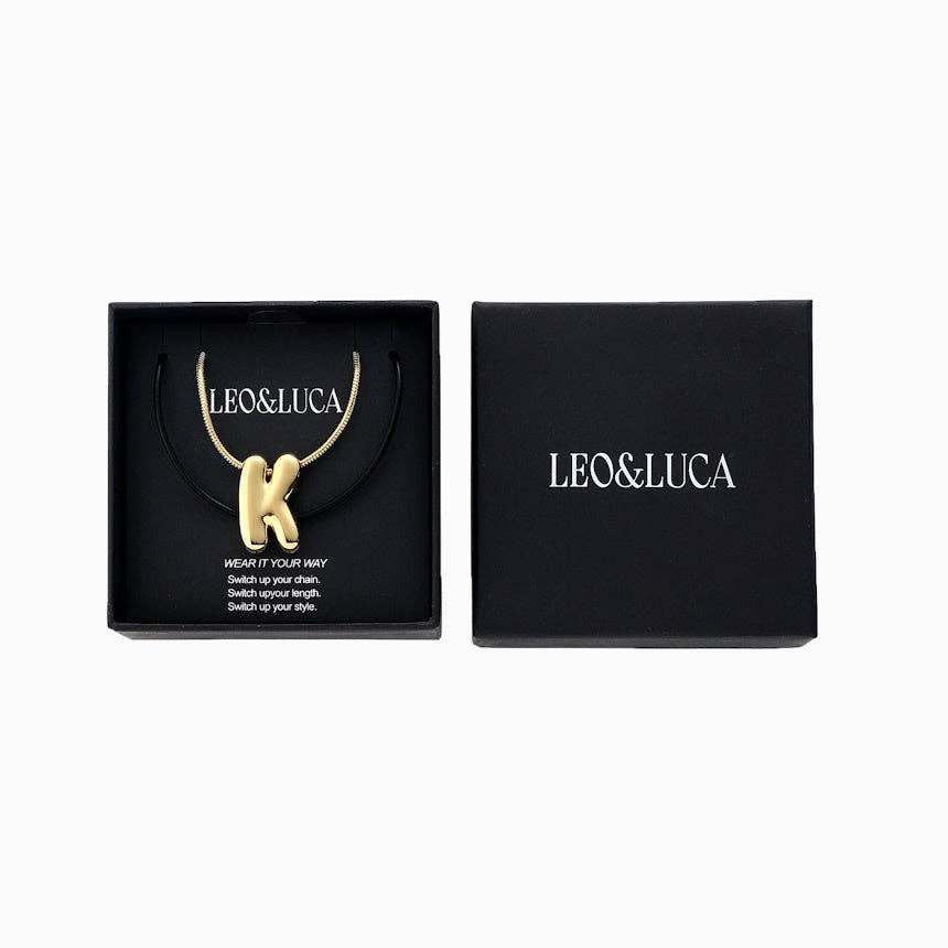 Leo & Luca - Venta al por mayor Collares con colgantes/abalorios - Collar con inicial de globo32