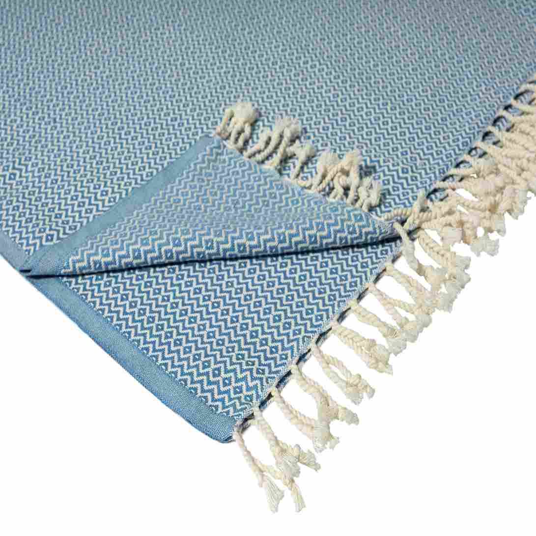 LR Home - Wholesale Throw Blanket - Sara Diamond Turkish Organic Cotton Throw Blanket6