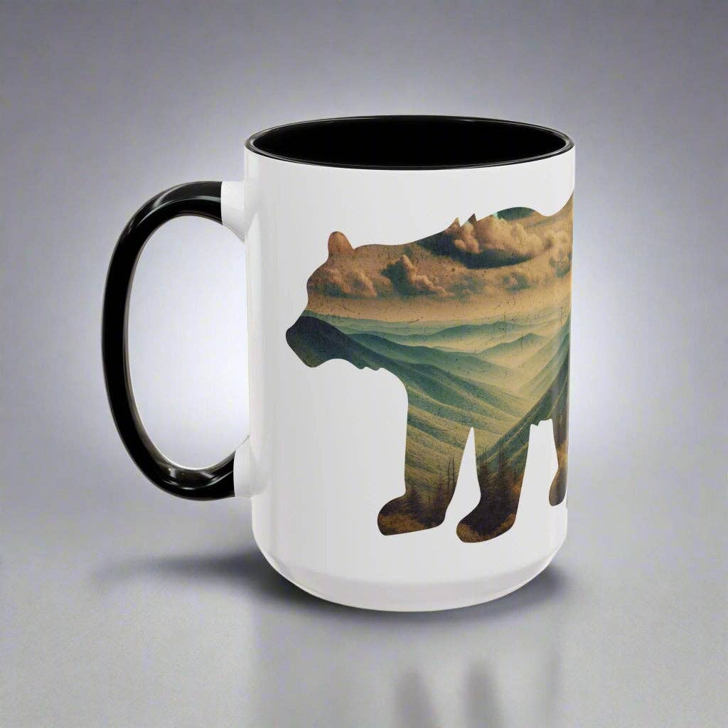 Park Service Apparel - Wholesale Coffee Mug - Great Smoky Mountains National Park Colored Coffee Mug 11oz 15oz Bear Cup6