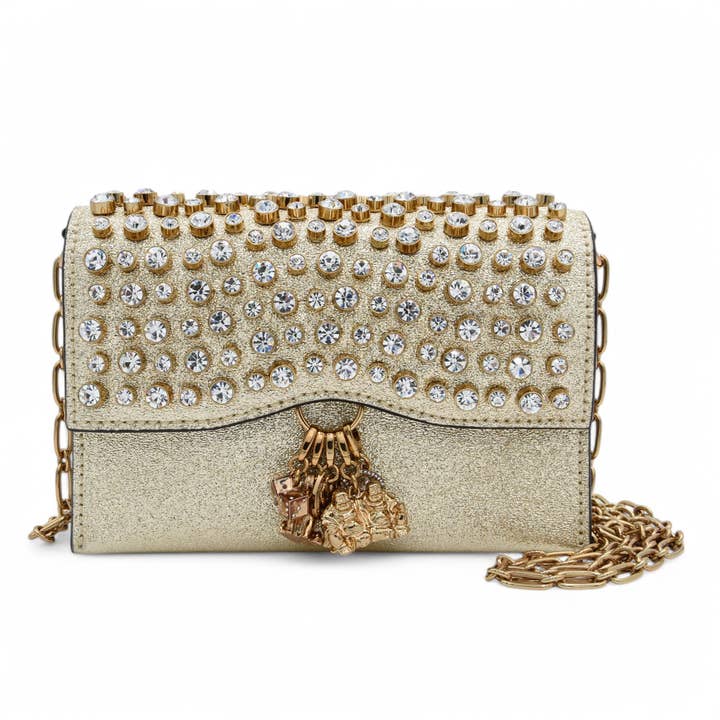 Lucky Mobiltelefon Crossbody i Shimmer & Rhinsten for engroshandel hos Luck & Zodiac