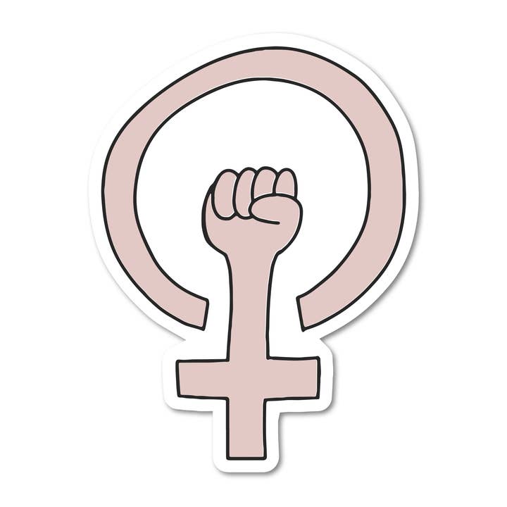 Feminist Icon Vinyl Sticker for wholesale by Mouthy Broad