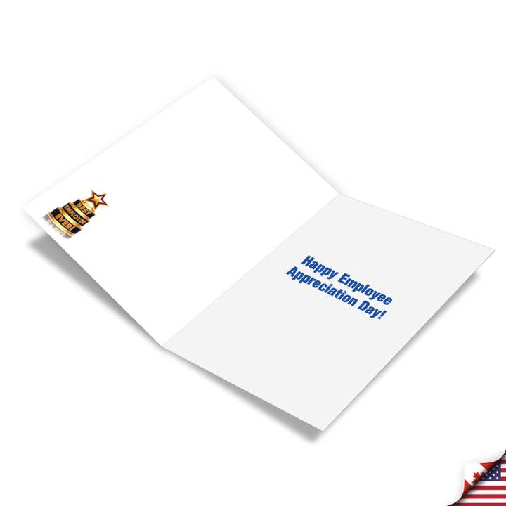 NobleWorks - Wholesale Season's Greetings Card - Employee Appreciation Day Card - Best Employee Ever