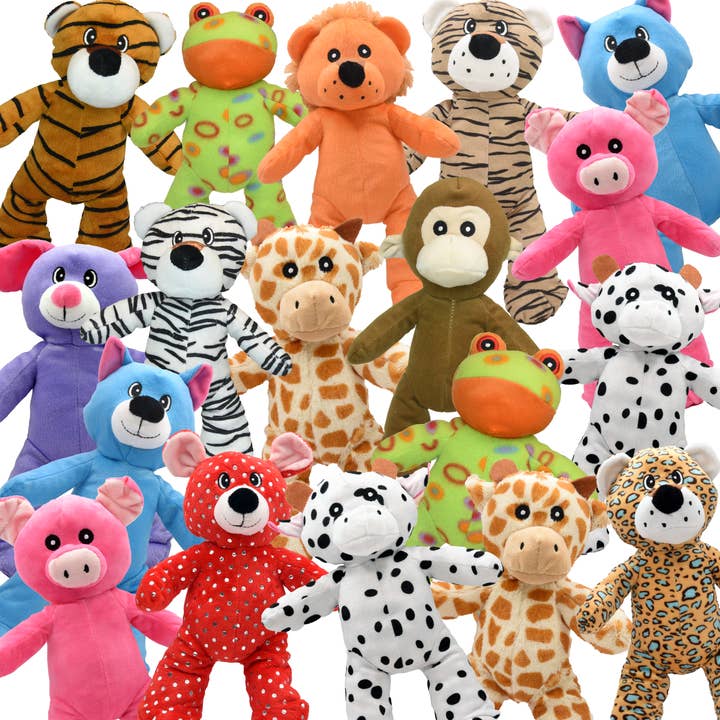 Bulk 12" Stuffed Animals – 96 Pc. Assorted Plush Toys for wholesale by Toy Barn