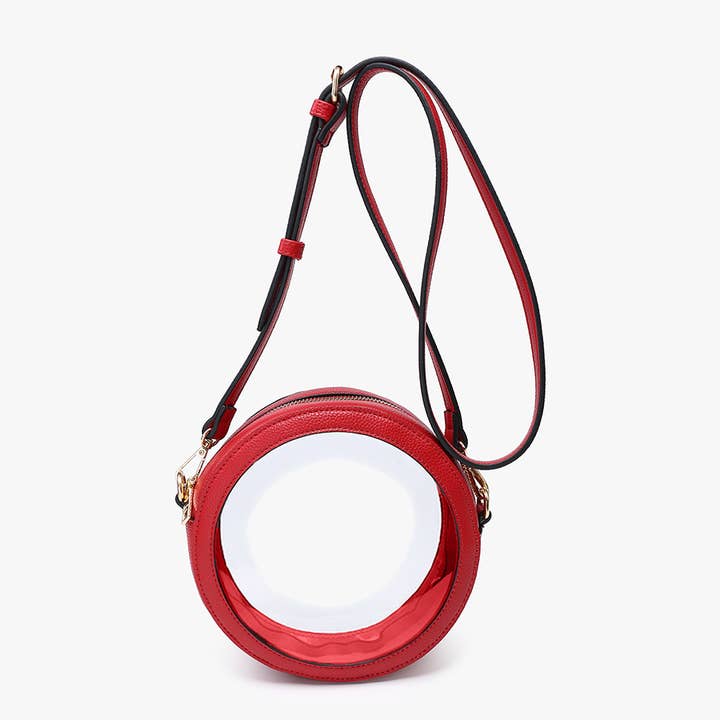 Jen & Co. - Wholesale Crossbody Bag - Women's - M2440CR Lilibet Clear Circular Women's Crossbody Bag5