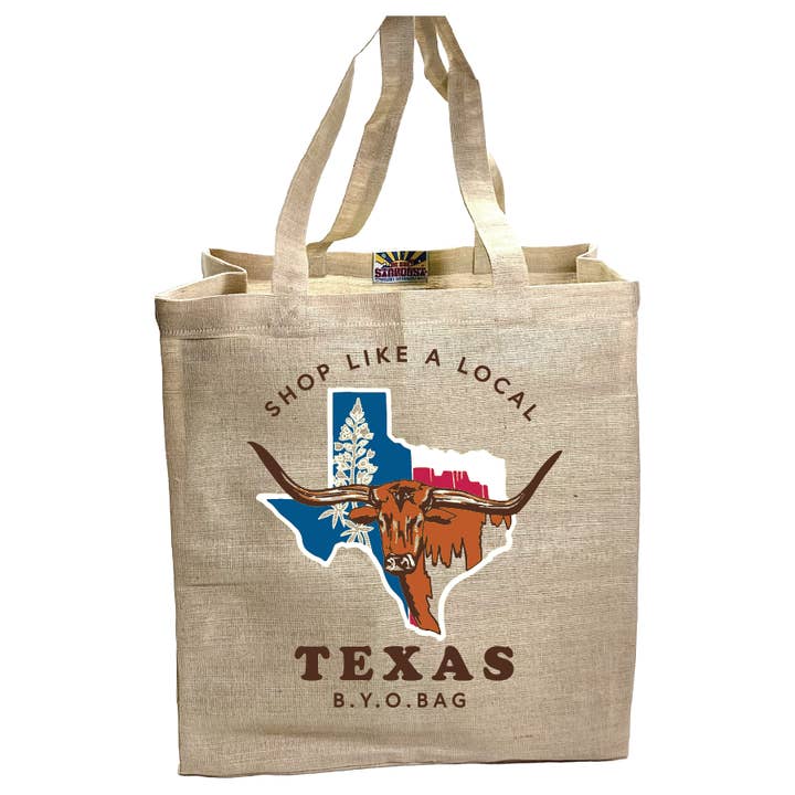 TX Longhorn Bring Your Own Bag for wholesale by Stardust Sustainables