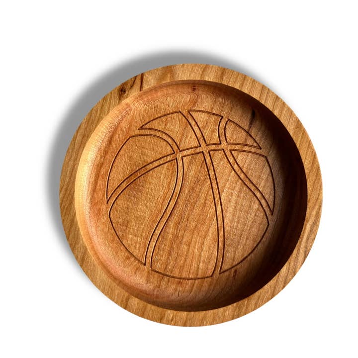 Hardwood Basketball Tray, Catchall Tray, Sports Gift for wholesale by Third Eye Creation Company