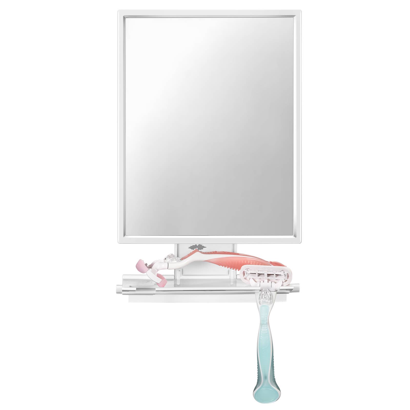 ToiletTree Products - Wholesale Bathroom Mirror - Deluxe Fogless Shower Mirror with Shelf and Squeegee23