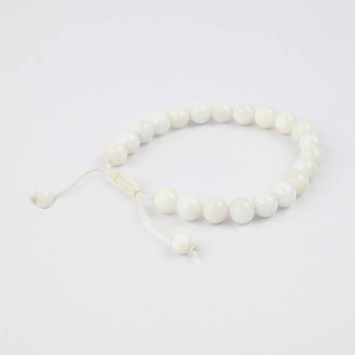 El'Cobre-Ecozonelifestyle - Wholesale Beaded bracelet - Macrame Moon Stone Crystal Bracelet0