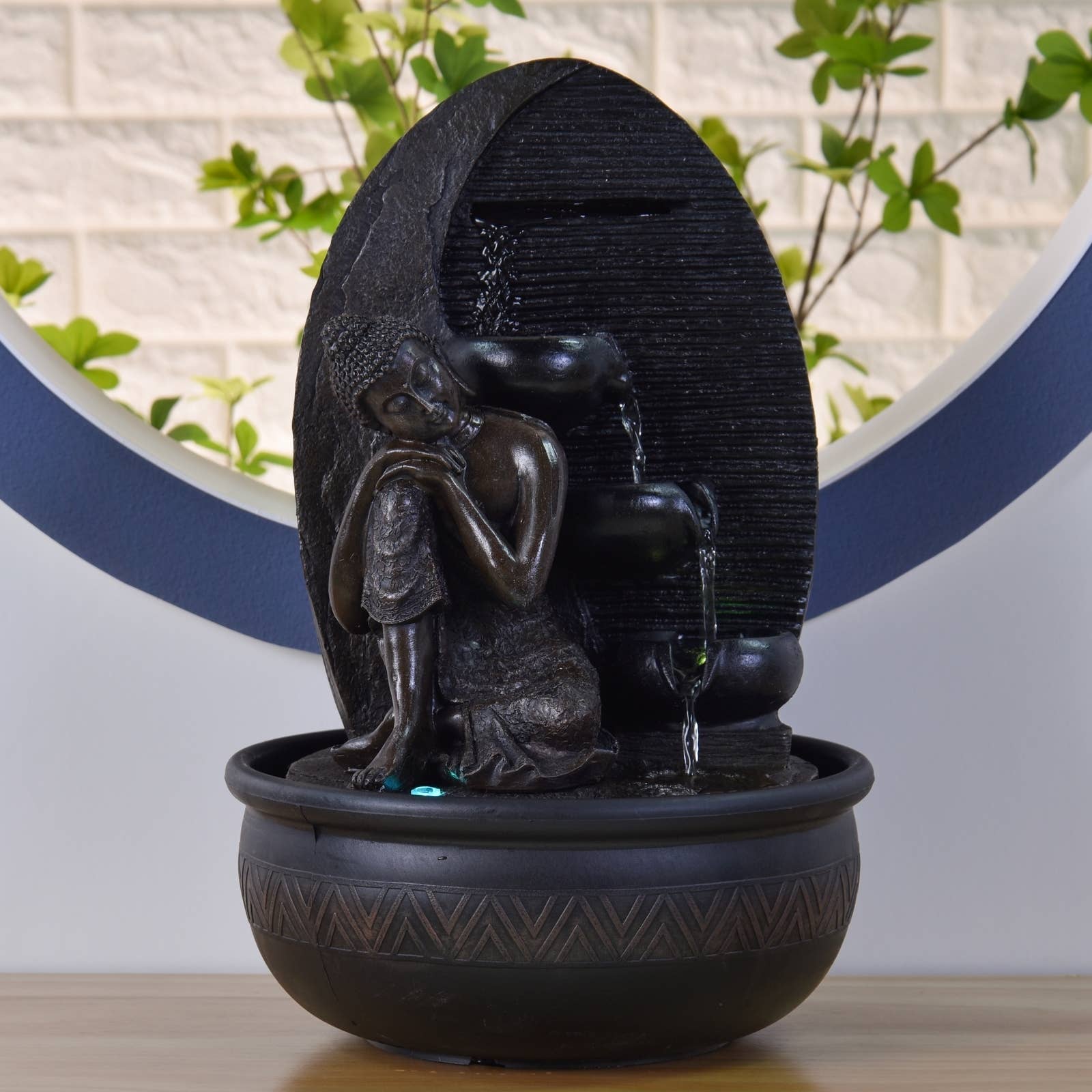 Zen'Arôme - Wholesale Decorative Tabletop Object - Zen Buddha Grace Fountain with Removable Buddha Statue11