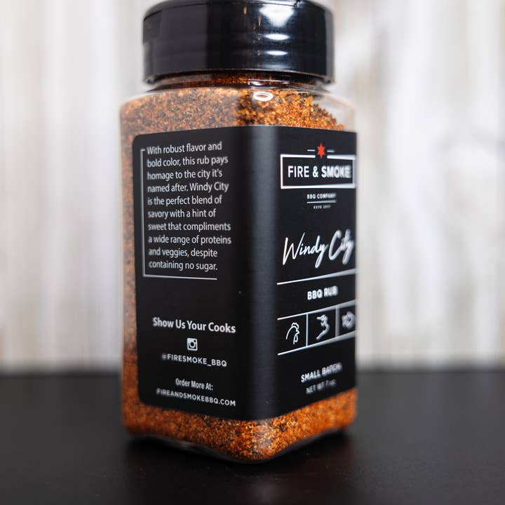 Fire & Smoke BBQ Company - Wholesale Rub - Windy City2