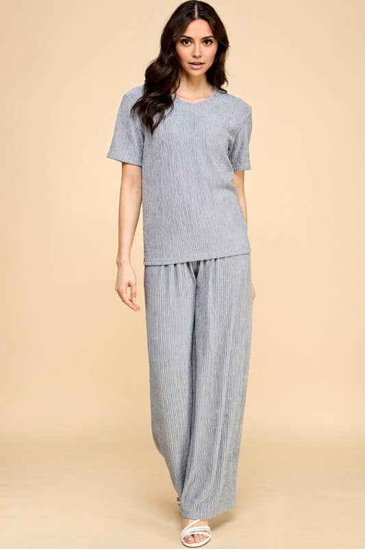 MIO WHOLESALE - Wholesale Lounge Set - Women's - HK705 CRINKLE 2-PIECE SET6