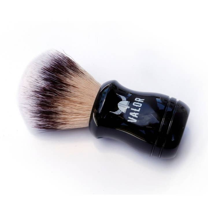 Shaving Brush Valor Black (vegan) for wholesale by Valor Organics