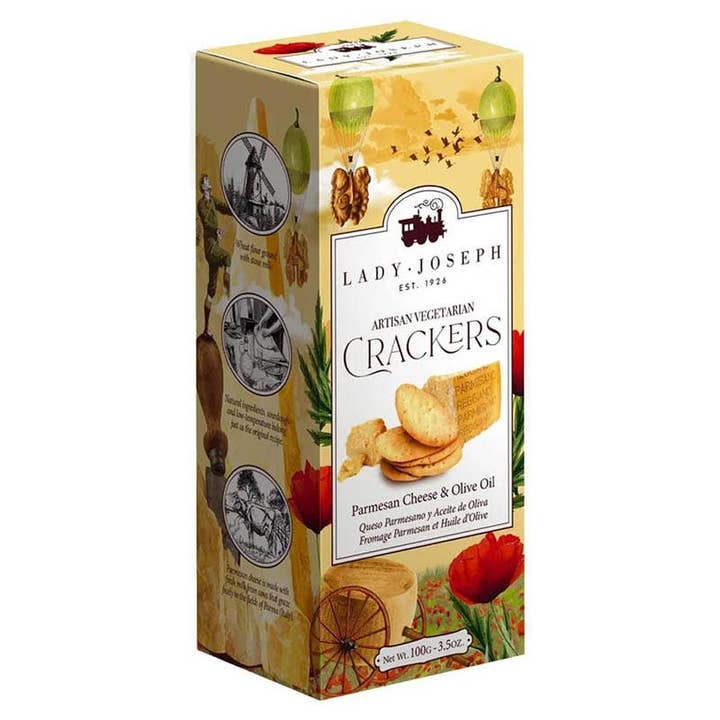 Made in Spain - Wholesale Crackers - Crackers Parmigiano Cheese and Olive Oil, Lady Joseph1