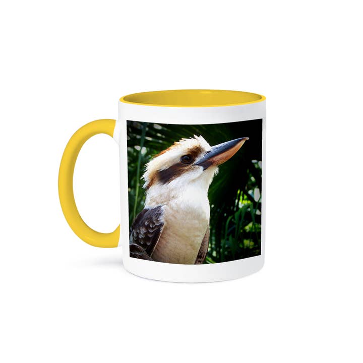 3dRose – Großhandel Kaffeebecher – 3dRose, Vogel gegen grünen Kookaburra, Tasse