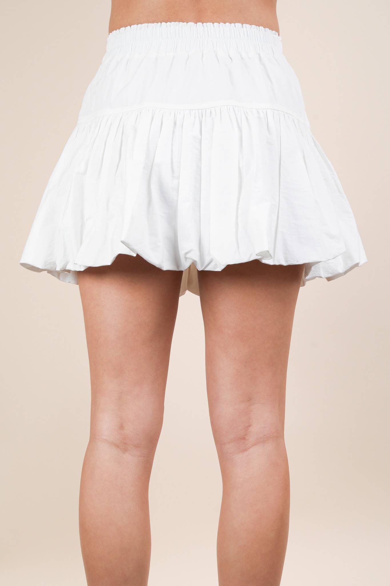 VERY J - Wholesale Skirt - Women's - NS50136-Bubble Mini Skirt with Inner Shorts4