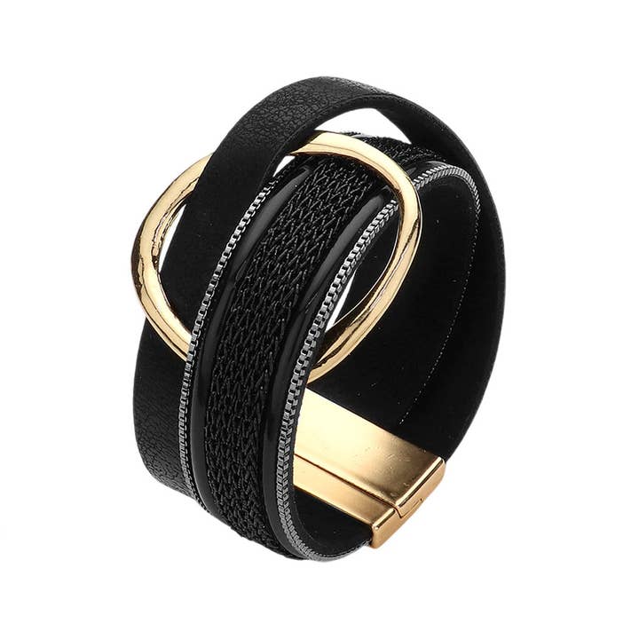 Embellish Your Life - Wholesale Woven/Braided Bracelet - Wrap It Up Magnetic Bracelet
