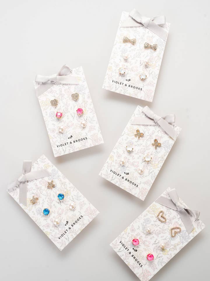 Bridget Earring Trio for wholesale by Violet & Brooks