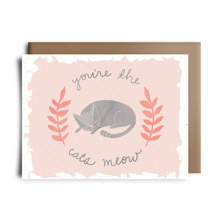 cats meow | greeting card for wholesale by Choke Shirt Company / Towne 9