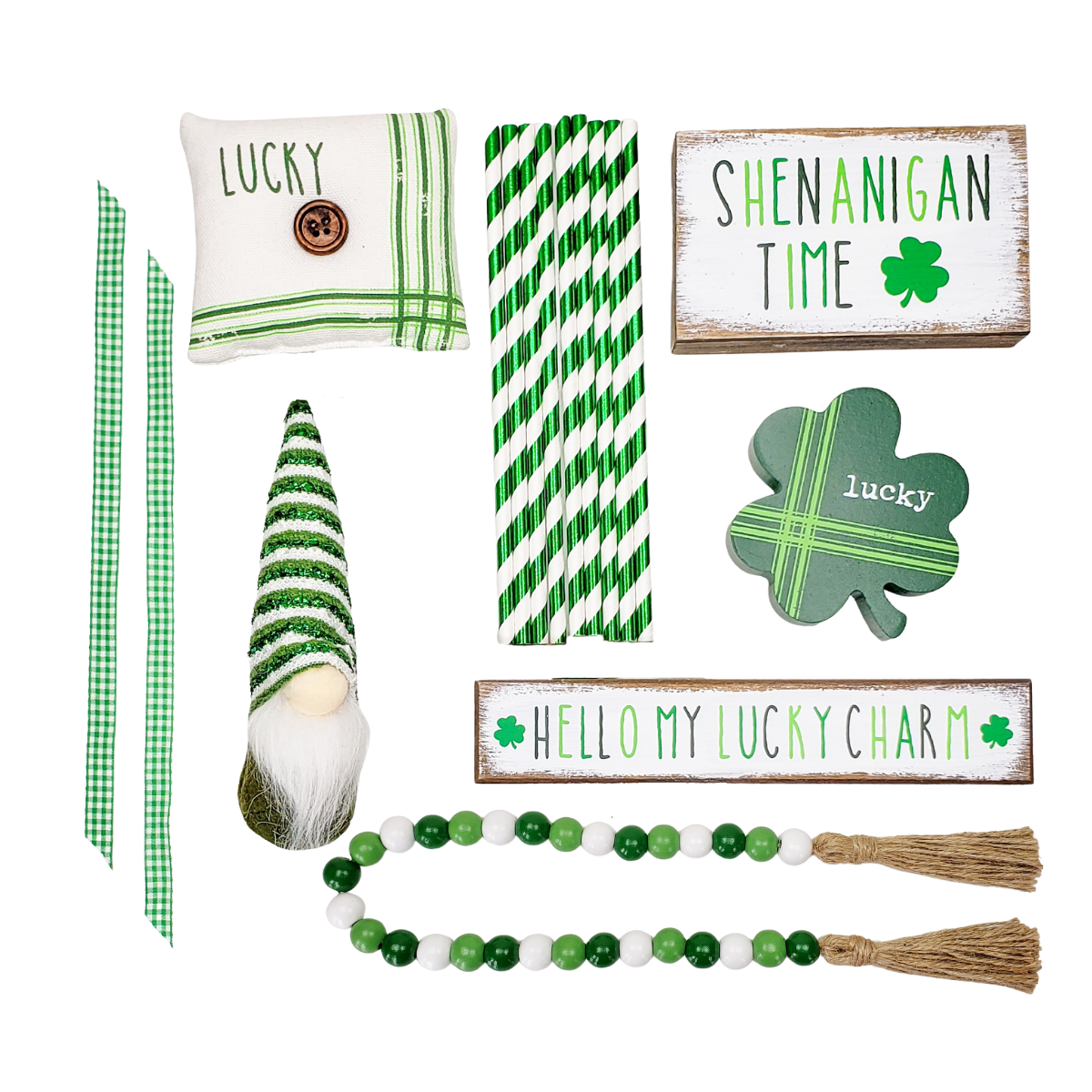 Liz + Ivy - Wholesale Decorative Tray - Valentine & St. Patrick's Day Combo Tiered Tray Bundle6