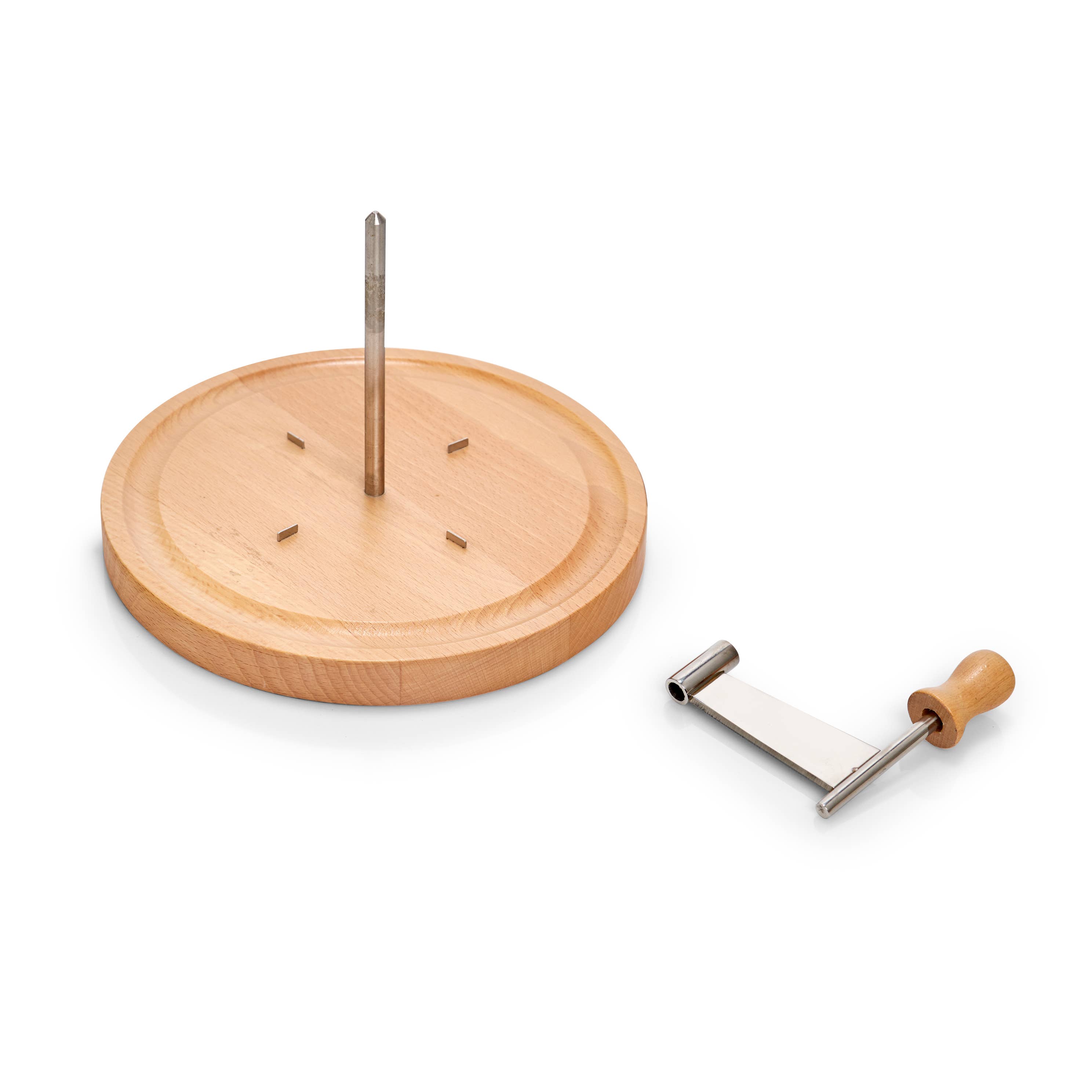 natureza Conjunto de corte de queijo, faia/aço inoxidável para venda a revendedores na Faire2