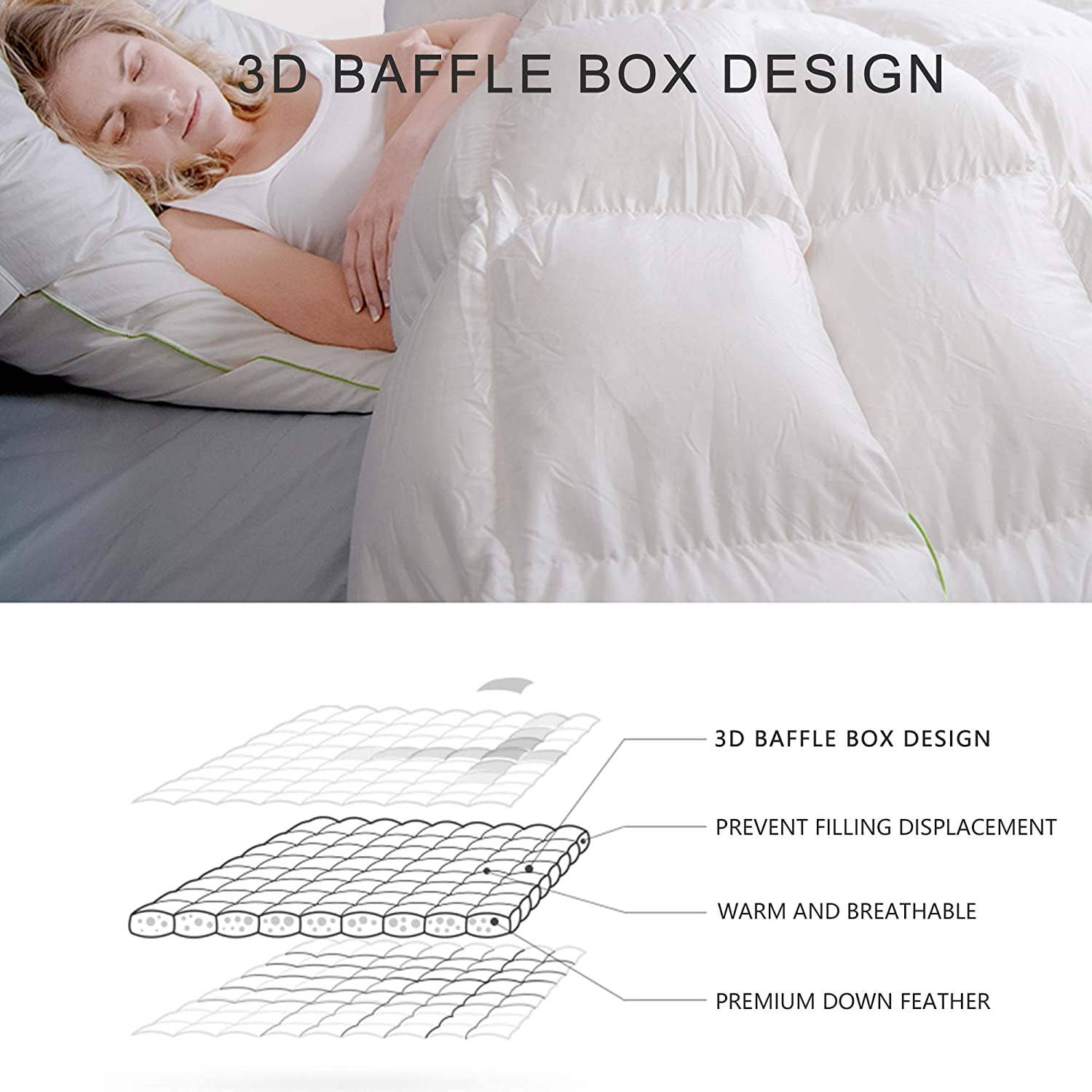 Kasentex – wholesale Down comforter – 650 Fill Power Comforter Down & Feather, Heavy Winter4